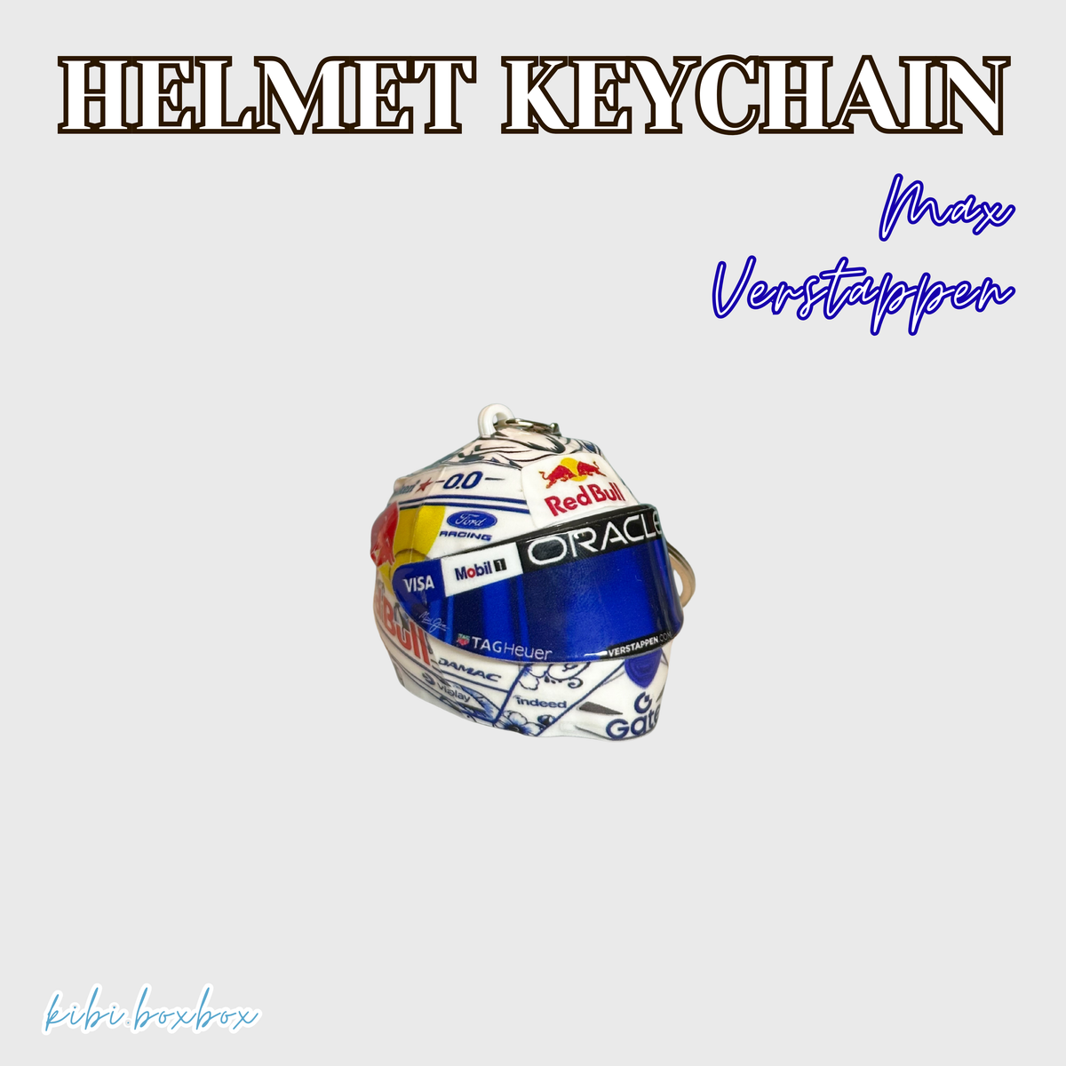 Max Verstappen Light Up Helmet Keychain