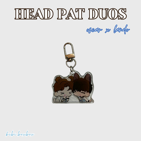 Headpat Duo Keychains