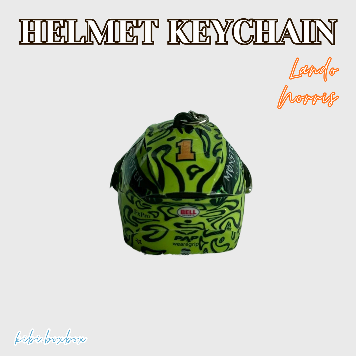Lando Norris Light Up Helmet Keychain