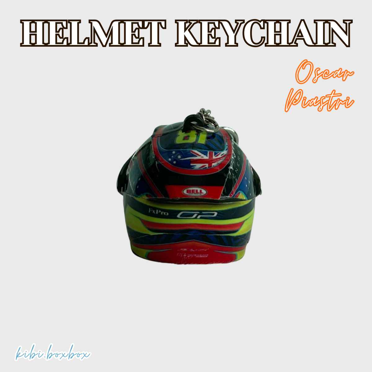 Oscar Piastri Light Up Helmet Keychain