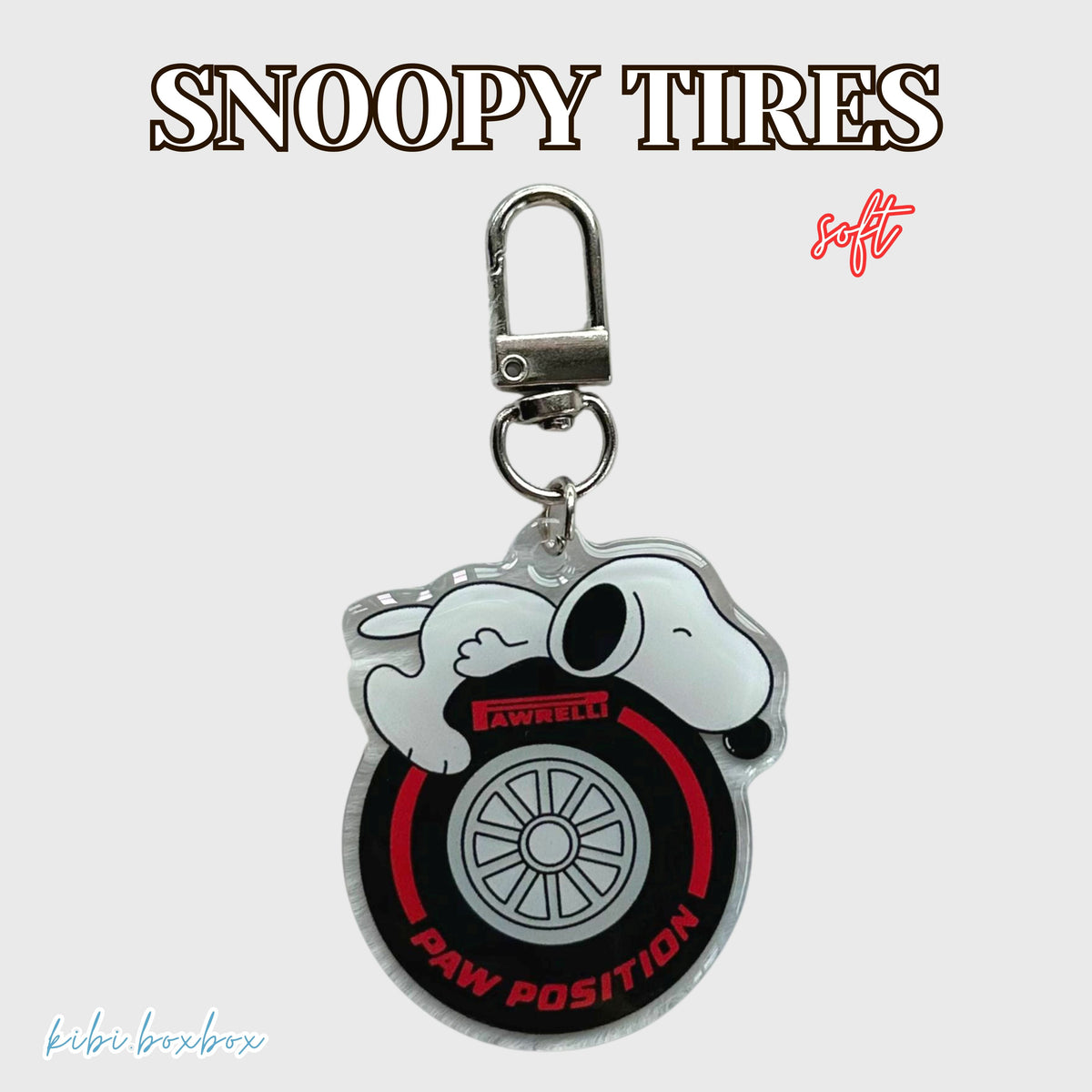 Team Snoopy Keychain and Phone Strap