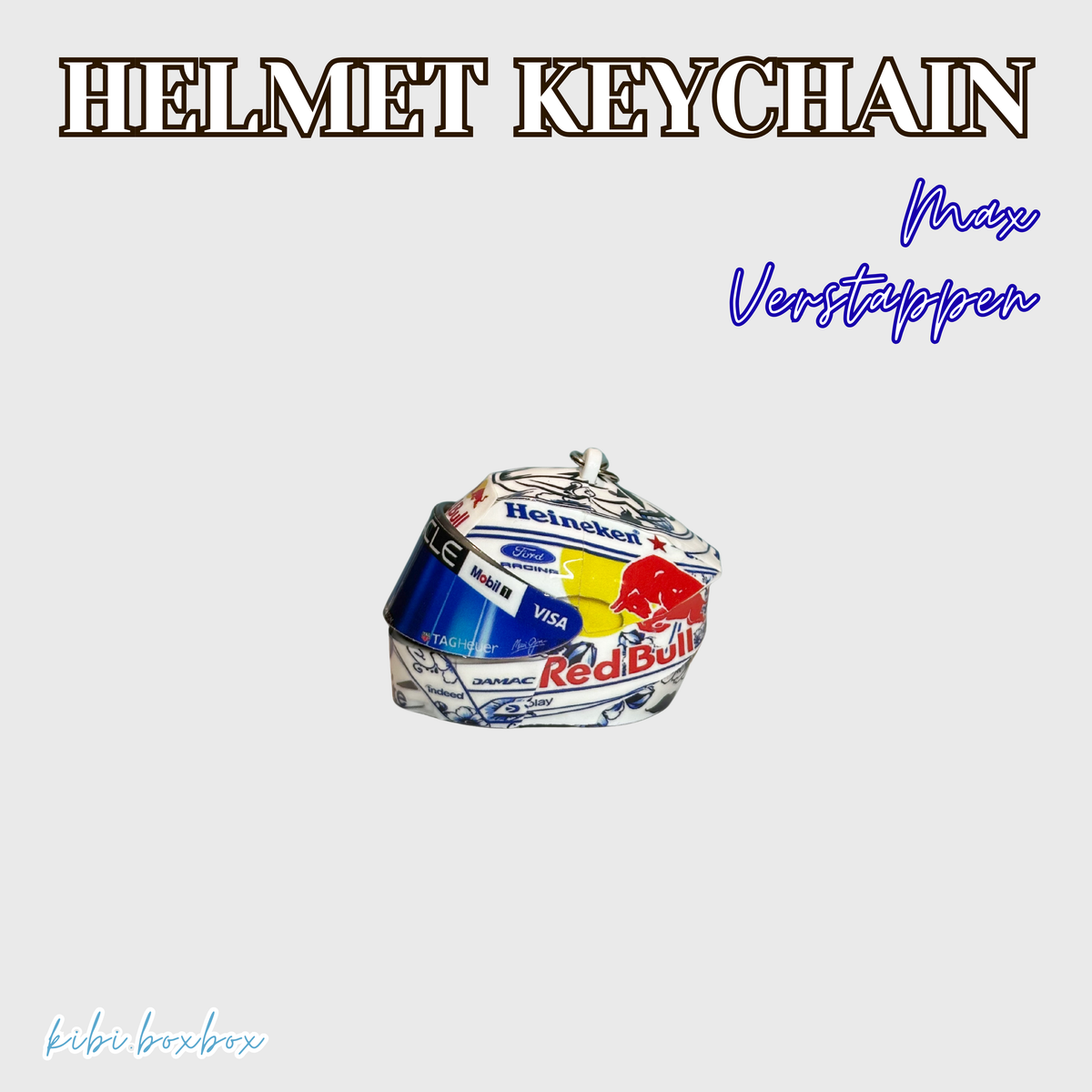 Max Verstappen Light Up Helmet Keychain
