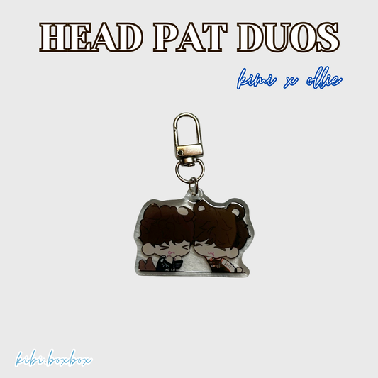 Headpat Duo Keychains
