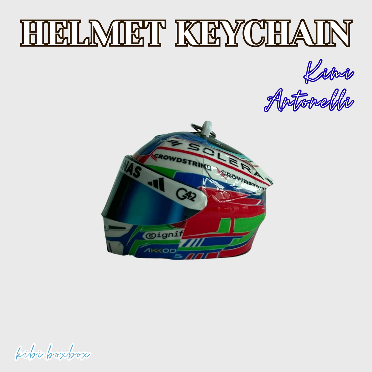 Kimi Antonelli Light Up Helmet Keychain