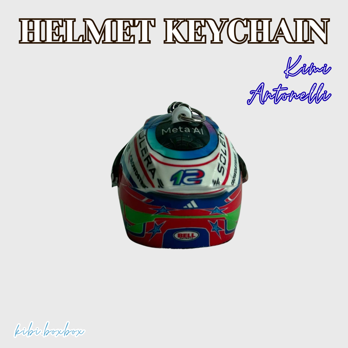 Kimi Antonelli Light Up Helmet Keychain