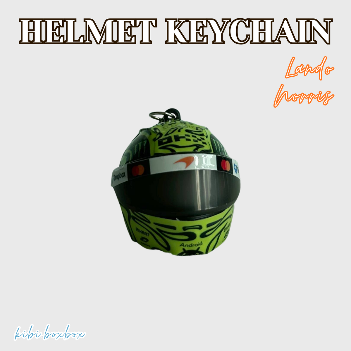 Lando Norris Light Up Helmet Keychain