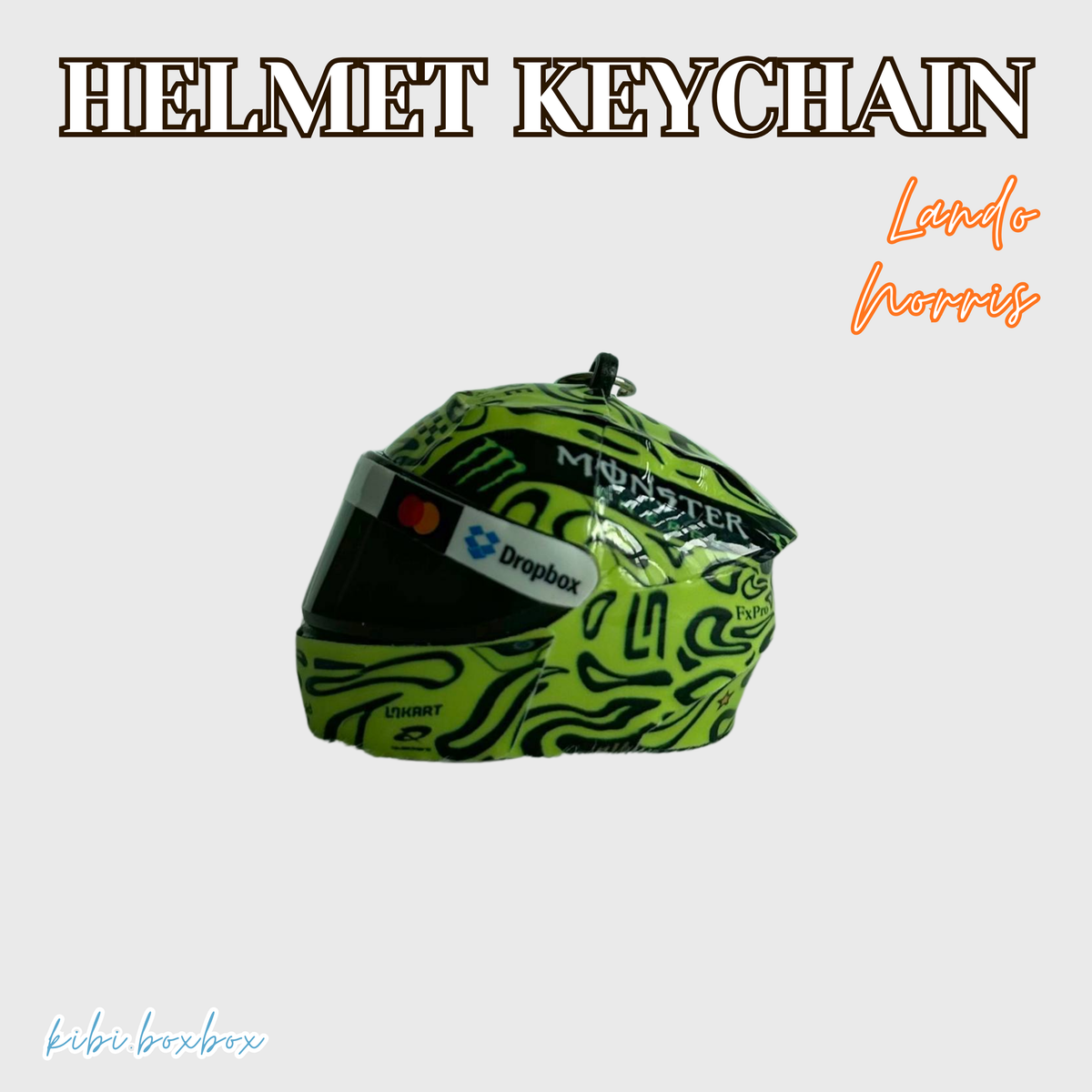 Lando Norris Light Up Helmet Keychain