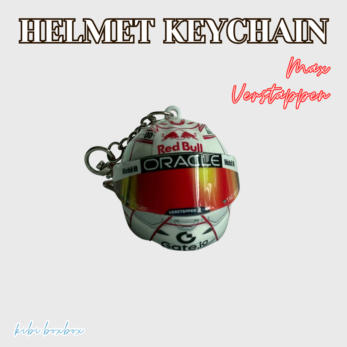 Max Verstappen Light Up Helmet Keychain