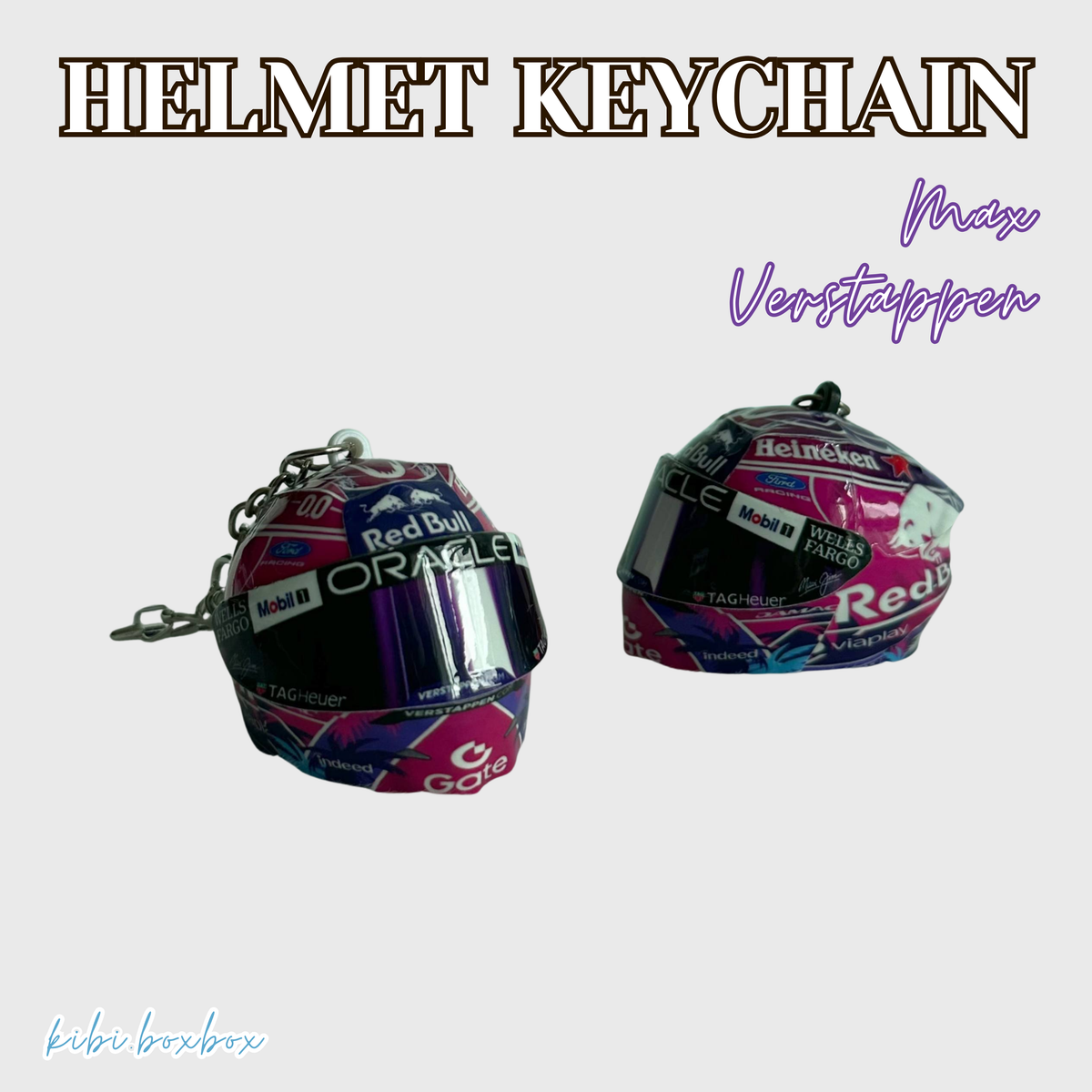Max Verstappen Light Up Helmet Keychain