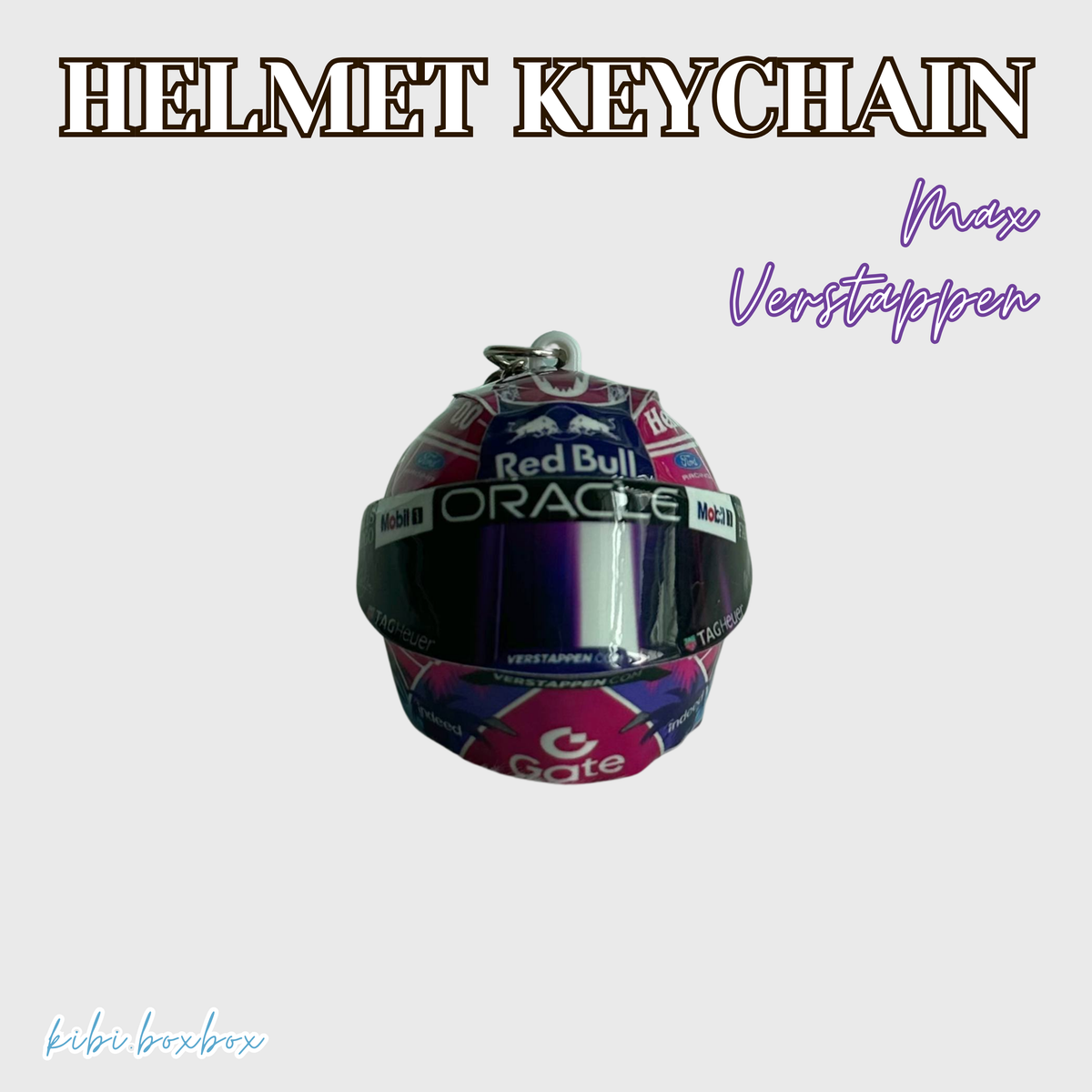 Max Verstappen Light Up Helmet Keychain