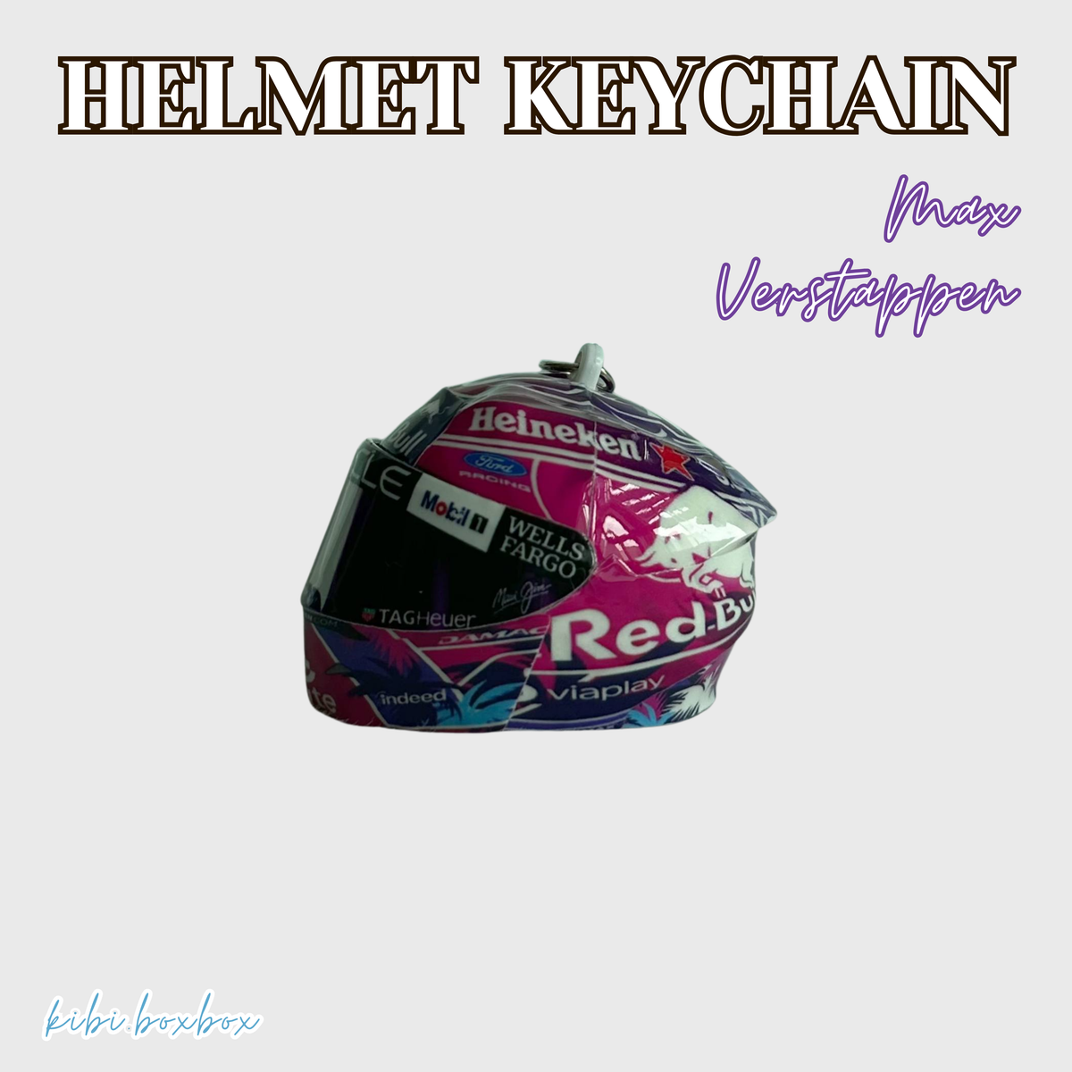 Max Verstappen Light Up Helmet Keychain