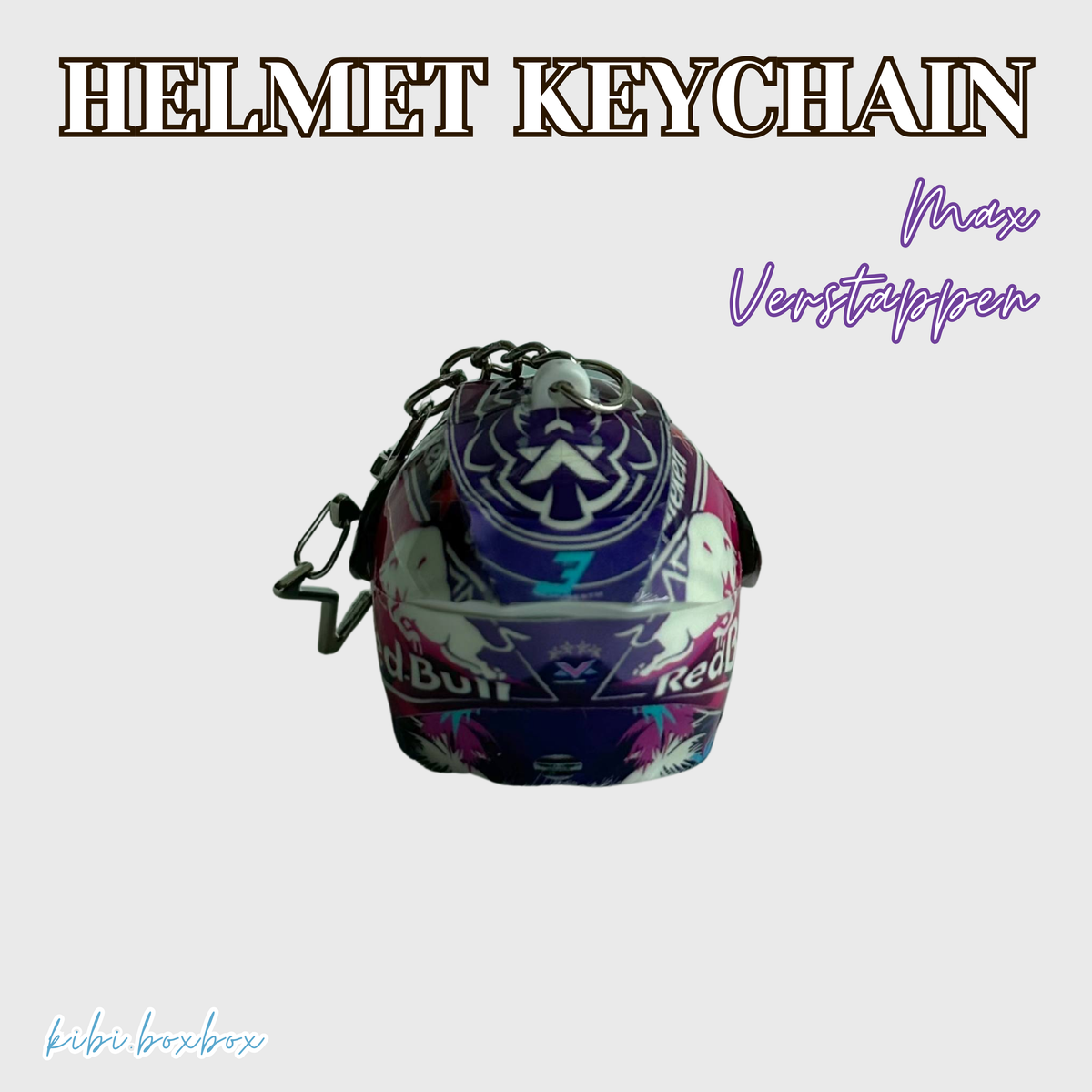 Max Verstappen Light Up Helmet Keychain