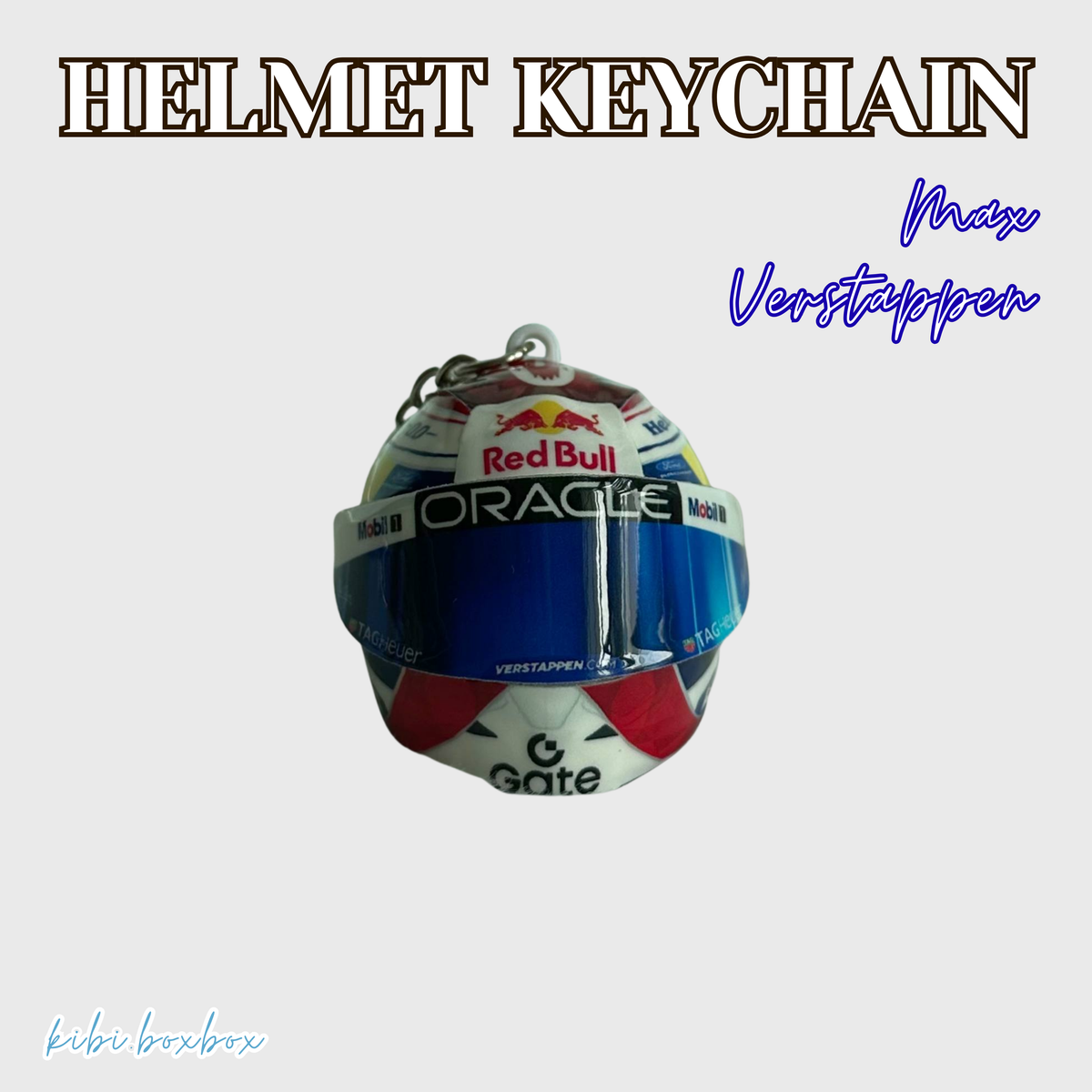 Max Verstappen Light Up Helmet Keychain