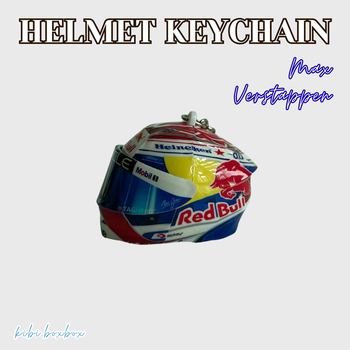 Max Verstappen Light Up Helmet Keychain