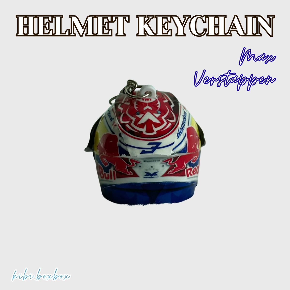 Max Verstappen Light Up Helmet Keychain