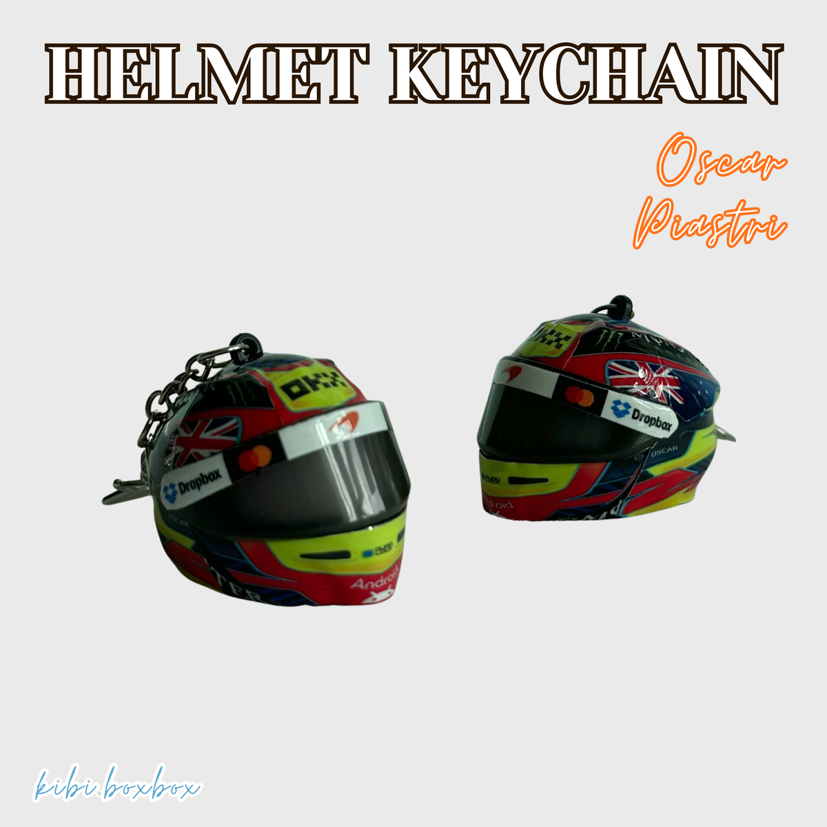 Oscar Piastri Light Up Helmet Keychain