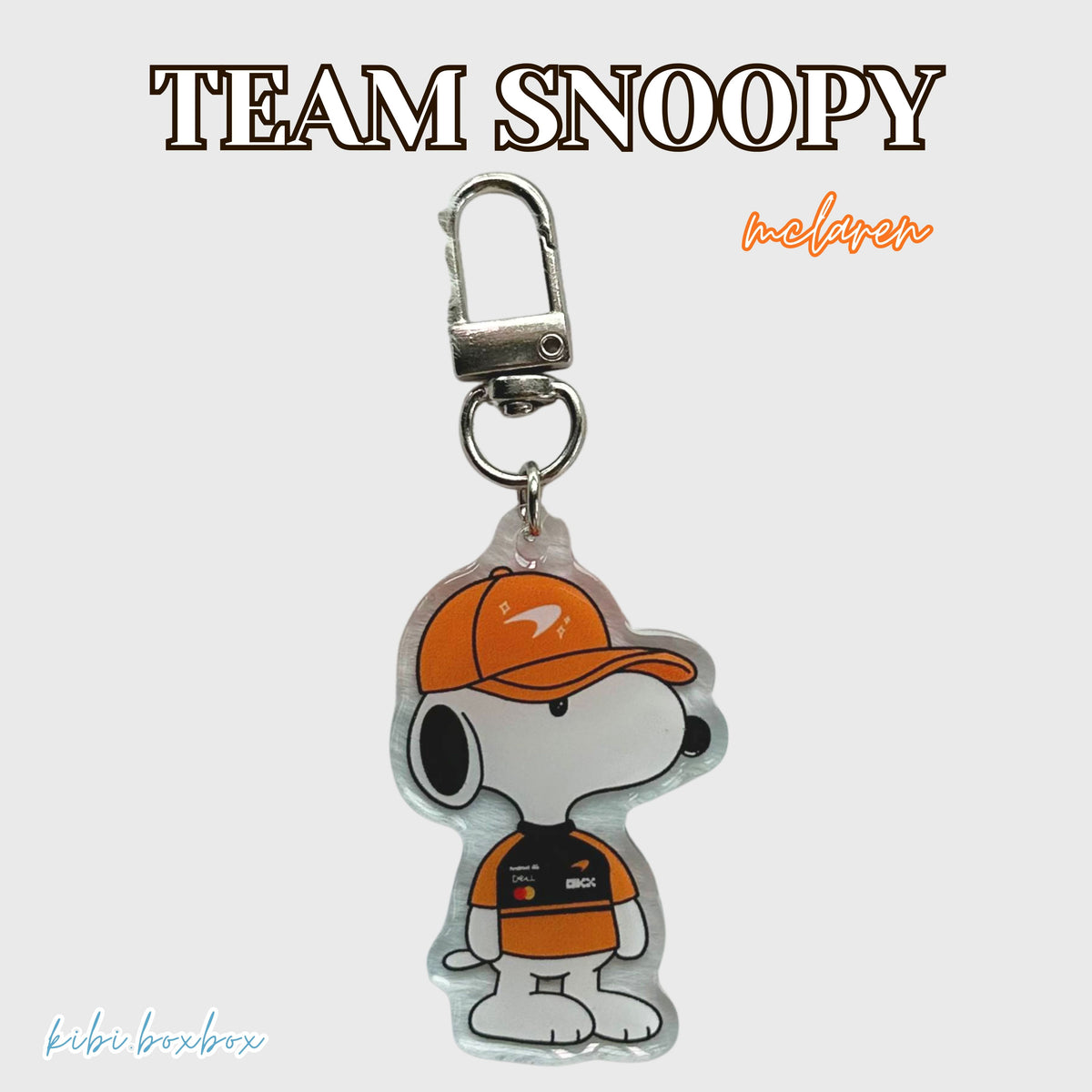 Team Snoopy Keychain and Phone Strap