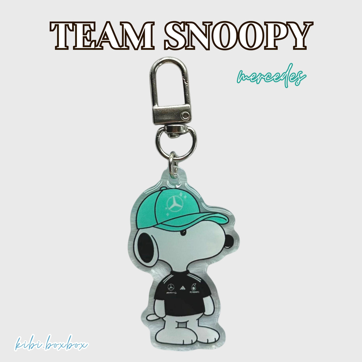 Team Snoopy Keychain and Phone Strap