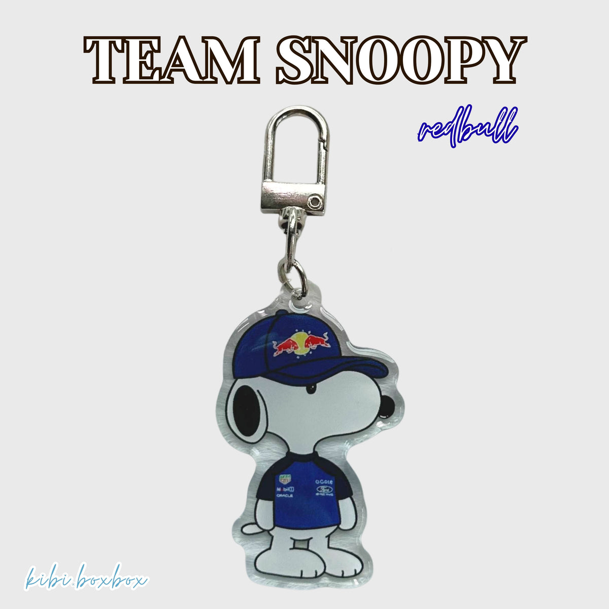 Team Snoopy Keychain and Phone Strap