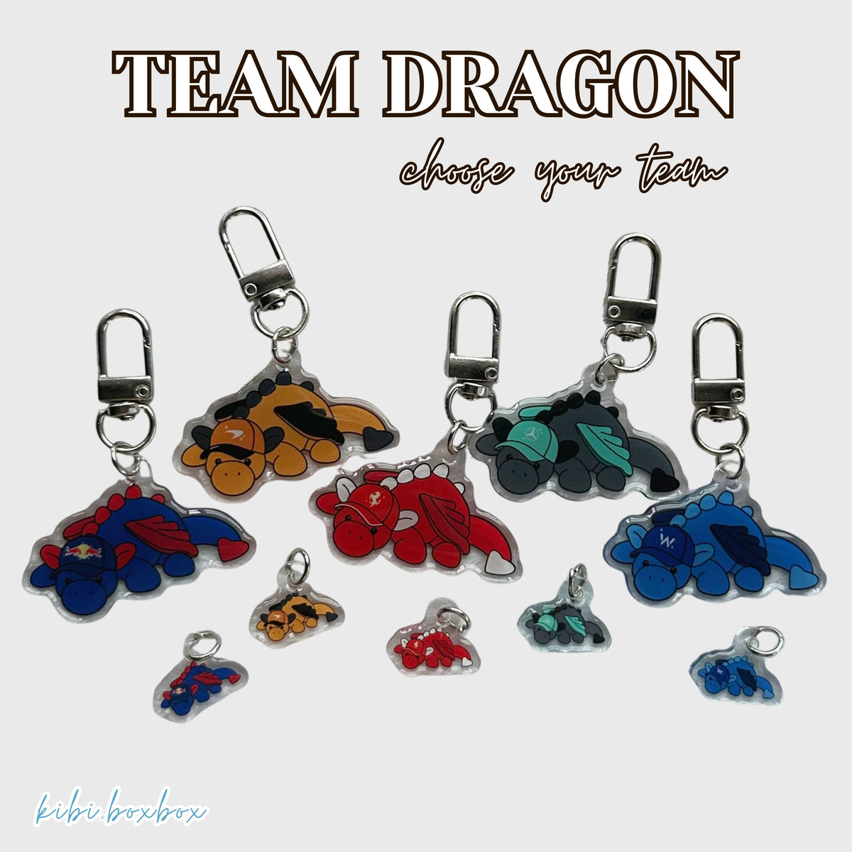 Team Dragon Keychain and Phone Strap