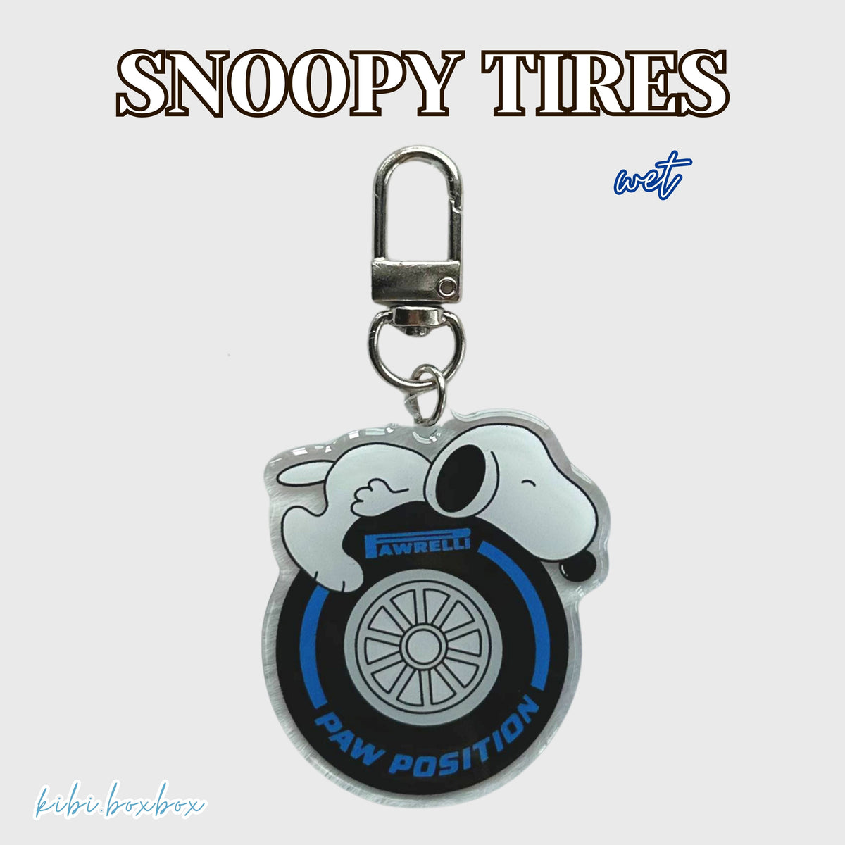 Team Snoopy Keychain and Phone Strap