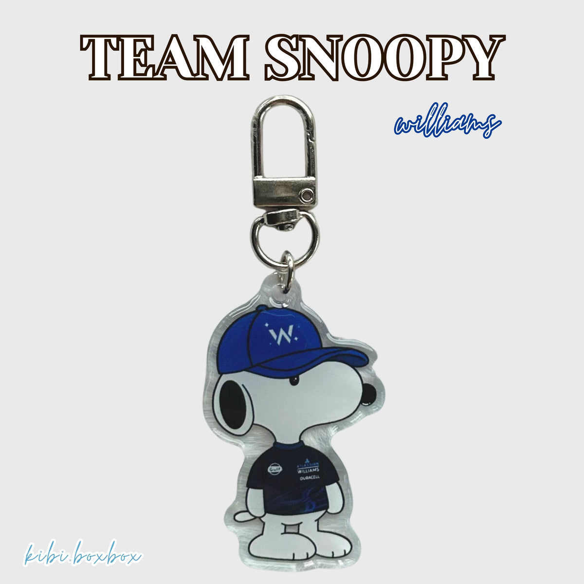 Team Snoopy Keychain and Phone Strap